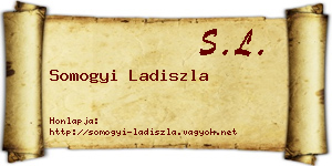 Somogyi Ladiszla névjegykártya